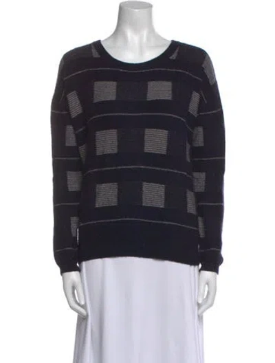 Pre-owned Joie Wool Printed Sweater In Black