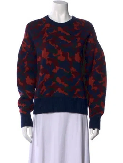Pre-owned Joie Wool Printed Sweater In Multi