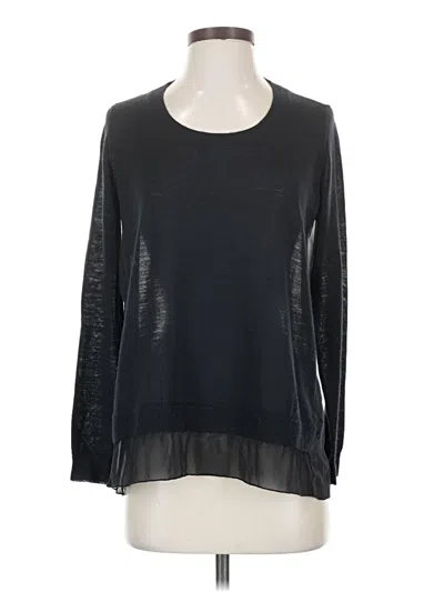 Pre-owned Joie Wool Pullover Sweater In Black