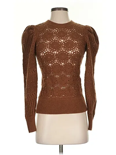 Pre-owned Joie Wool Pullover Sweater In Brown