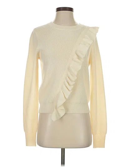 Pre-owned Joie Wool Pullover Sweater In Ivory