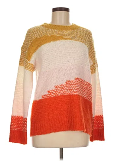 Pre-owned Joie Wool Pullover Sweater In Orange