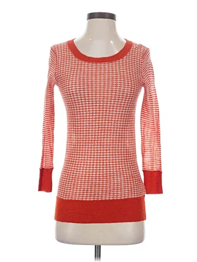 Pre-owned Joie Wool Pullover Sweater In Orange