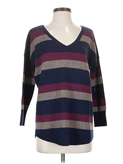 Pre-owned Joie Wool Pullover Sweater In Purple