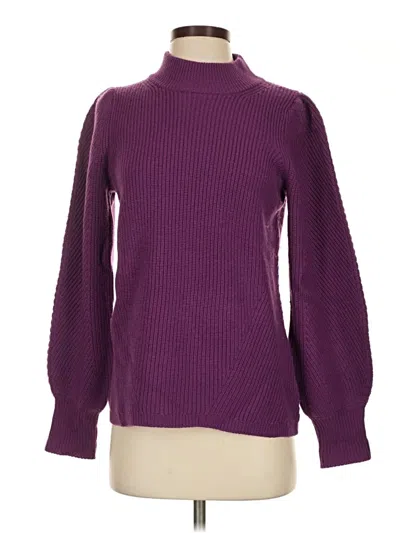 Pre-owned Joie Wool Pullover Sweater In Purple