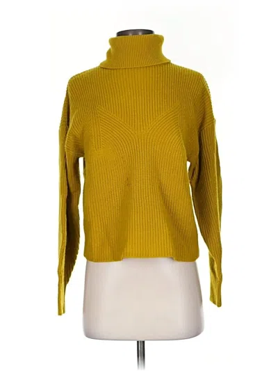 Pre-owned Joie Wool Pullover Sweater In Yellow