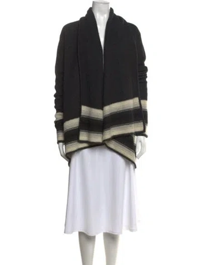 Pre-owned Joie Wool Striped Sweater In Black