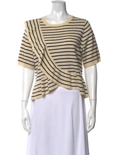 Pre-owned Joie Wool Striped Sweater In Neutrals