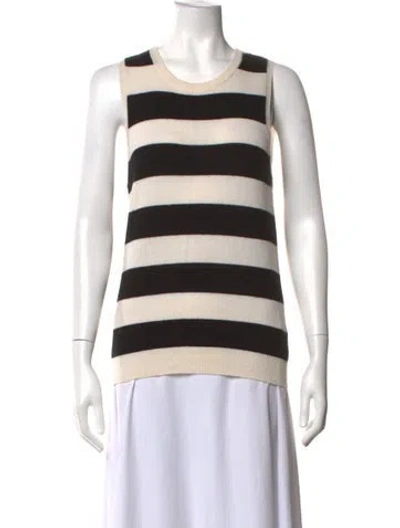 Pre-owned Joie Wool Striped Sweater In Neutrals