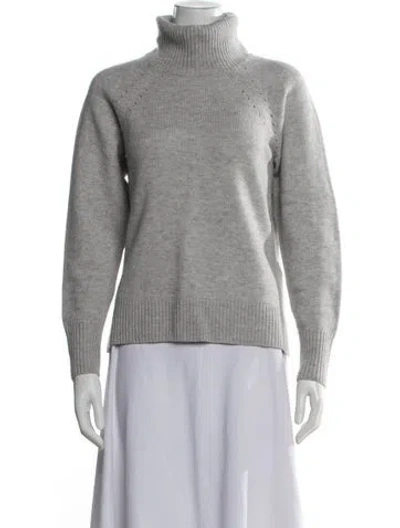 Pre-owned Joie Wool Turtleneck Sweater In Gray