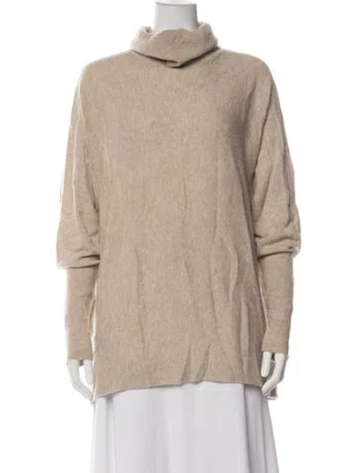 Pre-owned Joie Wool Turtleneck Sweater In Green