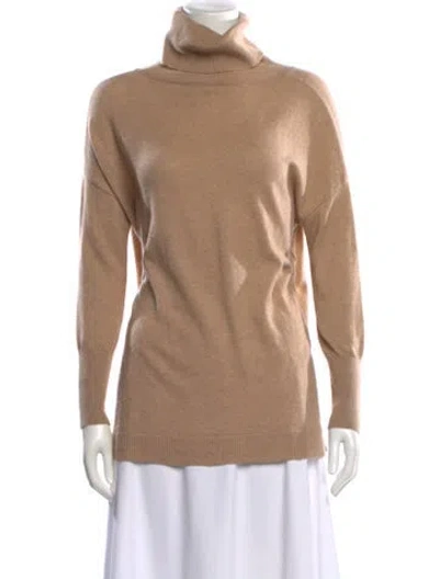 Pre-owned Joie Wool Turtleneck Sweater In Neutral