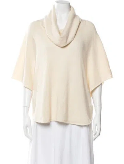 Pre-owned Joie Wool Turtleneck Sweater In Neutral