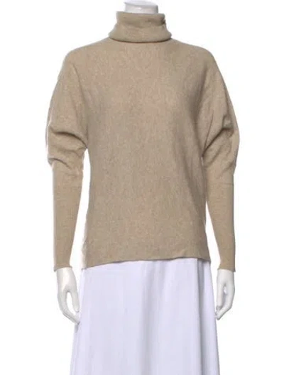 Pre-owned Joie Wool Turtleneck Sweater In Neutrals