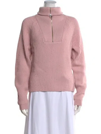Pre-owned Joie Wool Turtleneck Sweater In Pink