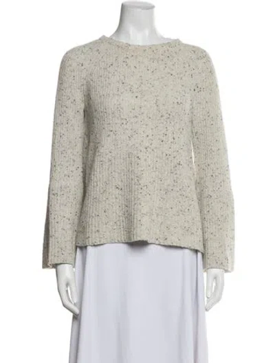 Pre-owned Joie Wool Tweed Pattern Sweater In Blue