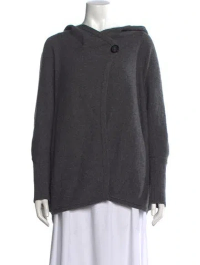 Pre-owned Joie Wool V-neck Sweater In Gray