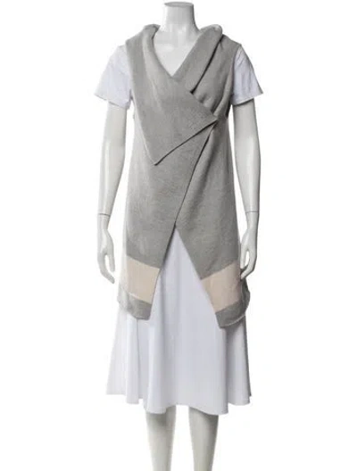 Pre-owned Joie Wool V-neck Sweater In Grey