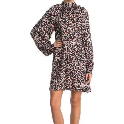 Joie Zariah Mini Dress In Caviar In Grey