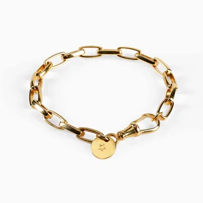 Jojo Harris Women's Eva Gold Link Bracelet With Star Disk