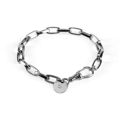 Jojo Harris Women's Eva Sterling Silver Bracelet With Star Disk