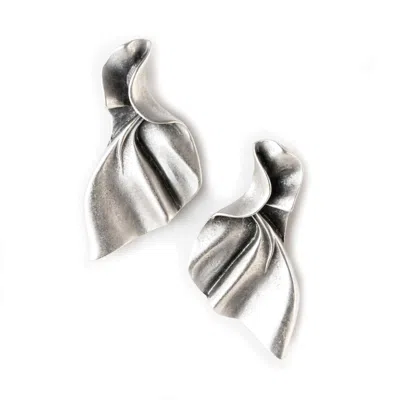 Jojo Harris Women's Penny Butterfly Silver Earrings