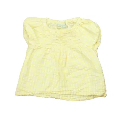 Pre-owned Jojo Mama Bebe Kids' Girls Yellow White Blouse