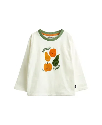 Jojo Maman Bébé Jojo Maman Bebe Boys' Dino Applique Top - Baby, Little Kid In White
