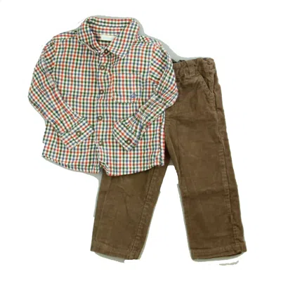 Pre-owned Jojo Maman Bébé Kids' Boys Red Blue Green Brown Apparel Sets