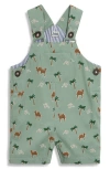 Jojo Maman Bébé Jojo Maman Bebe Cotton Twill Overalls In Green
