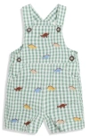Jojo Maman Bébé Jojo Maman Bebe Dino Embroidered Cotton Overalls