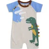 Jojo Maman Bébé Jojo Maman Bebe Dinosaur Appliqué Cotton Jersey Romper