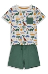 Jojo Maman Bébé Jojo Maman Bebe Dinosaur Print Cotton T-shirt & Shorts Set
