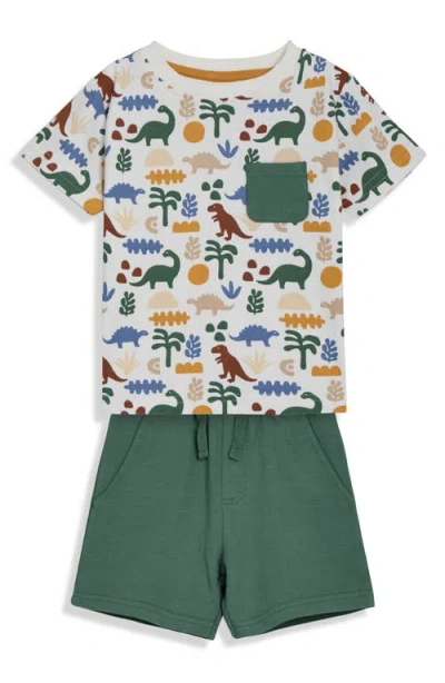 Jojo Maman Bébé Babies' Jojo Maman Bebe Dinosaur Print Cotton T-shirt & Shorts Set