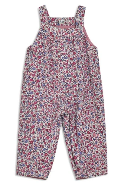 Jojo Maman Bébé Babies' Jojo Maman Bebe Ditsy Floral Overalls In Berry