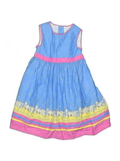 Pre-owned Jojo Maman Bébé Kids' Dress In Blue