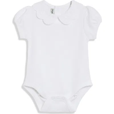 Jojo Maman Bébé Babies' Jojo Maman Bebe Embroidered Eyelet Accent Cotton Bodysuit