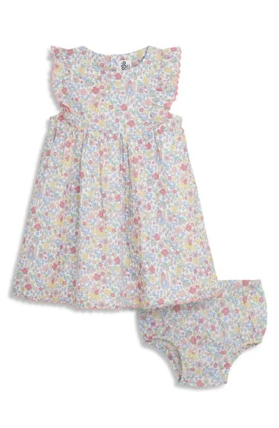 Jojo Maman Bébé Babies' Jojo Maman Bebe Floral Summer Dress & Bloomers In White