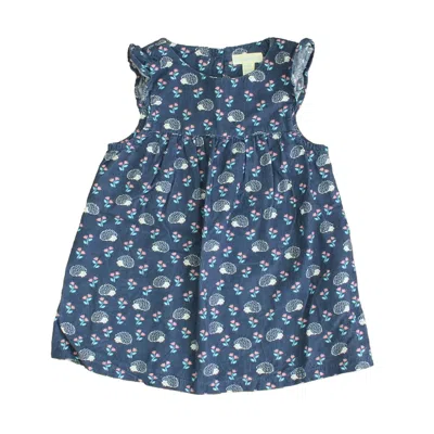Jojo Maman Bébé Kids' Girls Blue Porcupine Dress