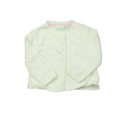 Pre-owned Jojo Maman Bébé Kids' Girls White Cardigan
