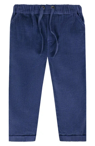 Jojo Maman Bébé Jojo Maman Bebe Kids' Cotton Corduroy Drawstring Pants In Blue