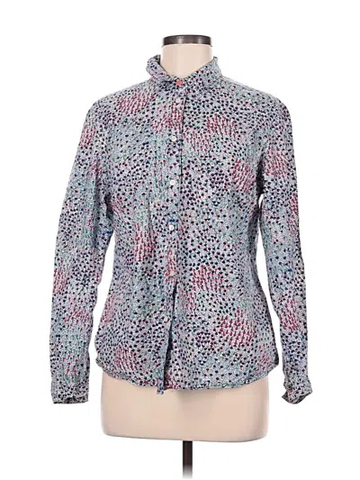 Pre-owned Jojo Maman Bébé Long Sleeve Button Down Shirt In Blue