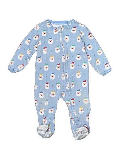 Pre-owned Jojo Maman Bébé Babies' Long Sleeve Onesie In Blue