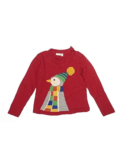 Pre-owned Jojo Maman Bébé Kids' Pullover Sweater In Red