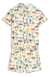 Jojo Maman Bébé Jojo Maman Bebe Safari Print Shirt & Shorts Set In Ecru