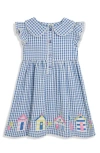 Jojo Maman Bébé Jojo Maman Bebe Seaside Appliqué Cotton Gingham Dress