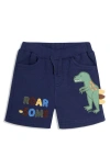 Jojo Maman Bébé Jojo Maman Bebe T-rex Appliqué Textured Knit Shorts