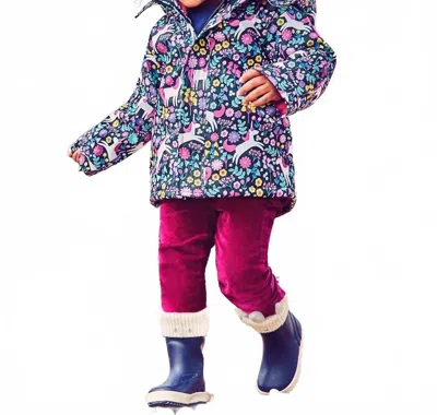 Jojo Maman Bébé Kids' Unicorn Cozy Raincoat In Multi