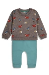 Jojo Maman Bébé Jojo Maman Bebe Woodland Friends Sweatshirt & Joggers Set In Mocha