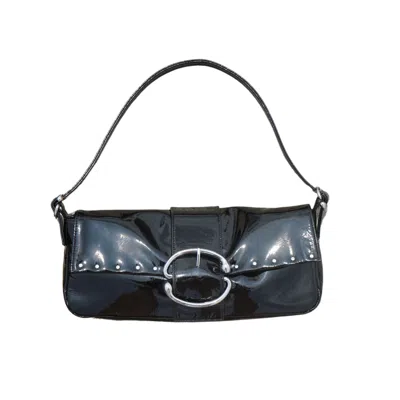 Jolana Nyc Women's Black Liv Medium Baguette - Patent Leather